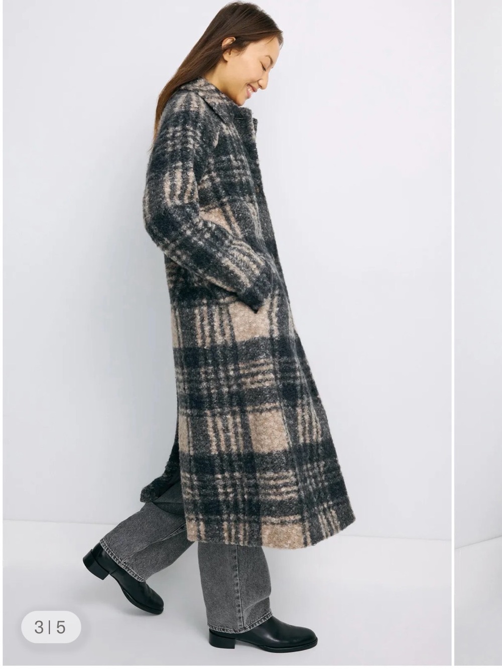 Marine Layer Aspen Plaid Coat